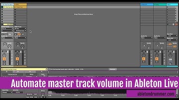 How to Automate Master Track Volume in Ableton Live - Max for Live device