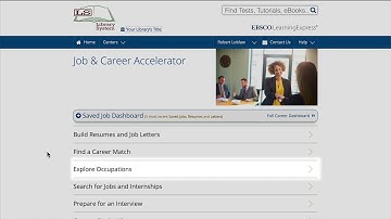 Exploring Occupations in Job & Career Accelerator - Tutorial