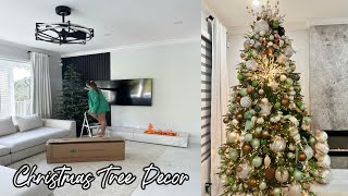 VLOG | PUTTING UP THE VIRAL CHRISTMAS TREE 🎄 HOLIDAY HOME DECOR UPDATES  2023