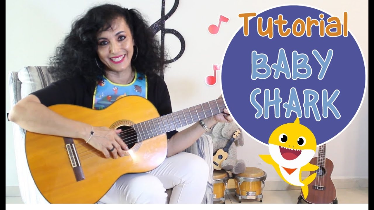 TUTORIAL BABY SHARK FÁCIL EN GUITARRA - YouTube