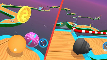 Sky Rolling Ball 3D - All Levels 122-123, SpeedRun Gameplay, Android IOS, Amaizing Ball Game