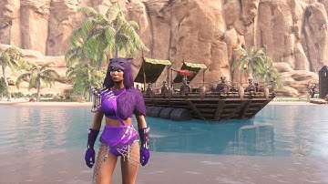 Conan Exiles Pontoon Boat NO MODS