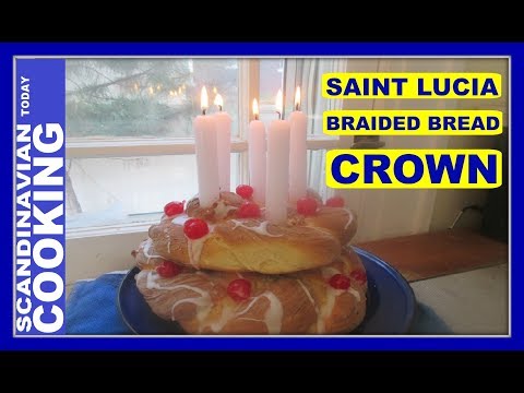 كيفية جعل سانت لوسيا مضفر الخبز ولي العهد ✨ عطلة السويدية سانت لوسيا يوم