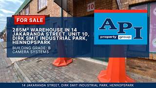 285m² Warehouse For Sale in Dirk Smit