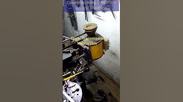 Countersinking operation on bench drill machine