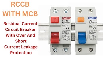 Residual Current Circuit Breaker  RCCB With Over And Short Current Leakage Protection RCBO MCB 2