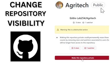How To Change Visibility Of Github Repository