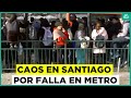 Falla en Metro provoca colapso en paraderos de Micro en Santiago