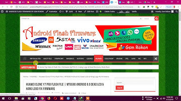 Huawei Clone Y7 Pro Flash File | MT6580 Android 8.0 Dead LCD & Hang Logo Fix