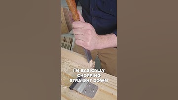 Chisel with the Bevel Up #diy #woodworking #woodworkingtips