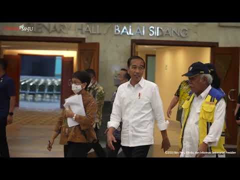 Presiden Jokowi Tinjau Kesiapan Lokasi KTT ASEAN 2023, Jakarta, 13 Januari 2023