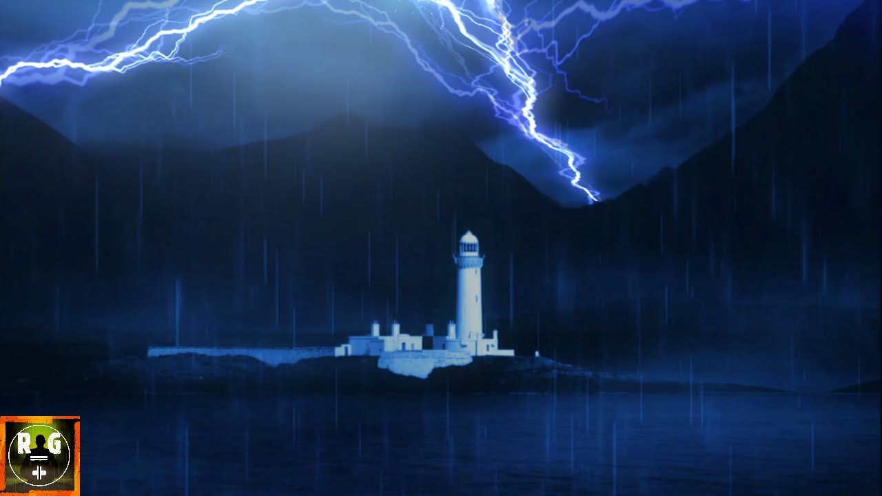 Loud Thunderstorm Sounds | Heavy Thunder, Lightning Strikes & Light Rain to Sleep, Study, Relax