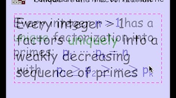 unique factorization