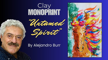 "UNTAMED SPIRIT" A Clay Monoprint