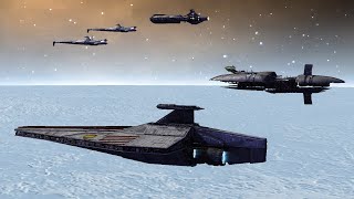 Sith Cultists vs Republic-Separatist Combined Fleet - Star Wars: Empire At War Remake NPC Battle