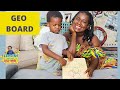 Wooden Geo Board|  For Teaching Toddlers Simply Geometry