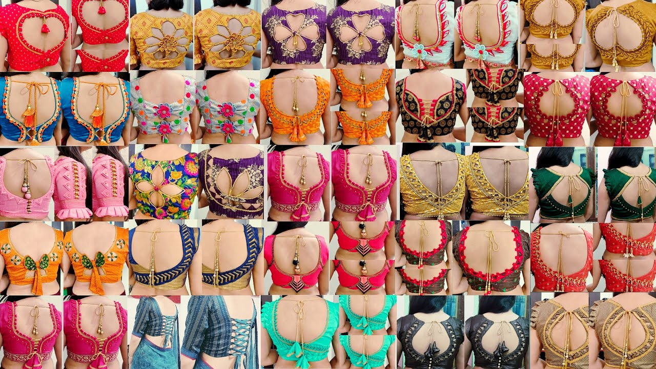 Trendy Blouse Back Designs / New Blouse Design 2025 / Most Unique and ...