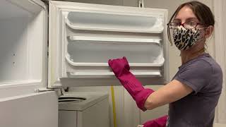 ASMR Cleaning Vlog???Deep Cleaning The Back Freezer