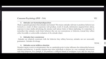 PSY514 Lecture 33 Consumer Psychology Short Lecture VU Lectures
