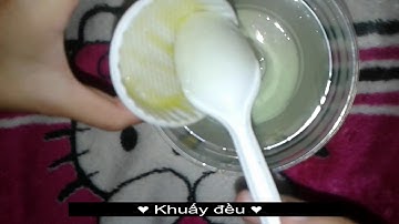 Hướng dẫn cách làm kem cạo râu  [ Hello Kitty ]