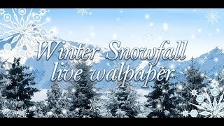 Winter Snowfall live wallpaper FREE screenshot 2