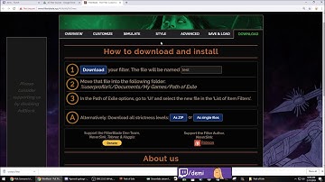[Path of Exile] How to Install a Custom Loot Filter (Diablo 2 Theme) | Demi 