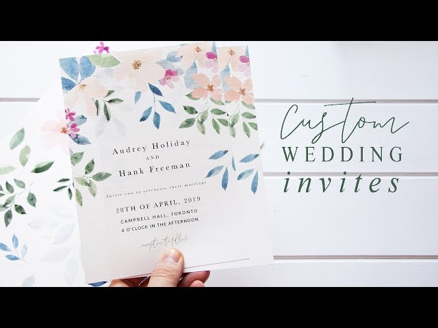 How To Make Wedding Invites Using Your Own Watercolor Art