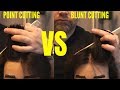 Point Cutting VS Blunt Cutting for your Hair - TheSalonGuy