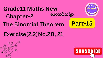 Grade11 maths chapter2,binomial theorem grade11, tena
