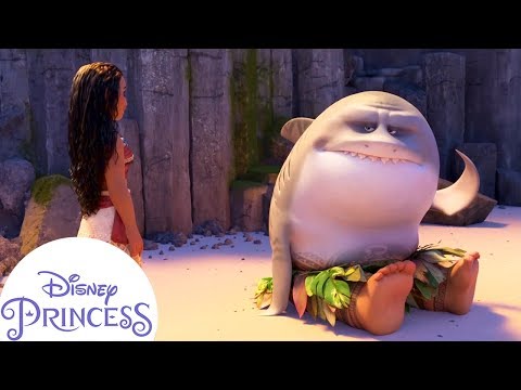 Maui Gets A Shark Head! | Moana | Disney Princess