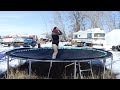 First Jump On The Trampoline For The Year 2025 