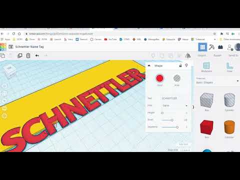 Making a Name Tag in TinkerCAD - YouTube