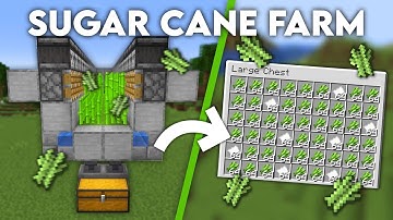 Minecraft: EASY Sugar Cane Farm -  Tutorial 1.19+