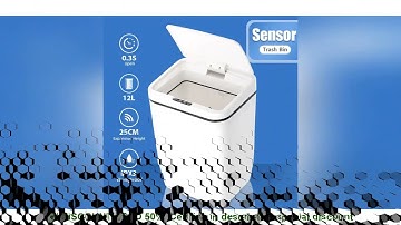 DEAL Automatic Touchless Intelligent induction Motion Sensor Kitchen Trash Can Wide Opening Sensor E