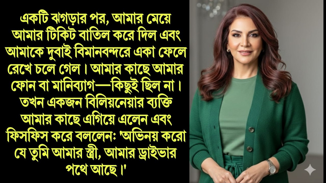 একা বিমানবন্দরে মা-কে ফেলে গেল নিজের মেয়ে! তারপর যা ঘটল... Moral Bangla