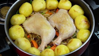 2 طرق لطبخ الدجاج مع البطاطس بدون فرن بطريقة جديدة ومميزة