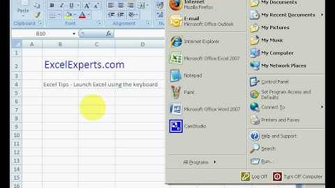 ExcelExperts.com - Excel Tips - Launch Excel using the keyboard