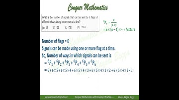 Number of Signals out of 6 flags using one or more at a time - Permutations  - Class 11 Mathematics