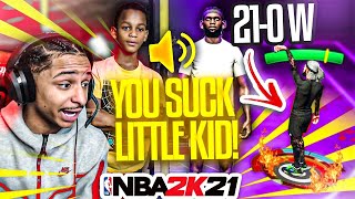 I Helped My 12 Year Old Brother Destroy a TOXIC BULLY on NBA 2K21