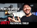 Very fast iteration with unity visionos polyspatial play to device