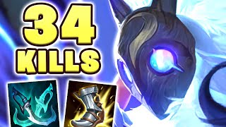 MAX ATTACKSPEED PENTAKILL KINDRED SMASHES LOW ELO LOBBY! NEVER LOSE!!! KINDRED LULU COMBO IS BROKEN!