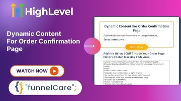 HighLevel | Dynamic Content Section For Order Confirmation Page Based on Product Purchased