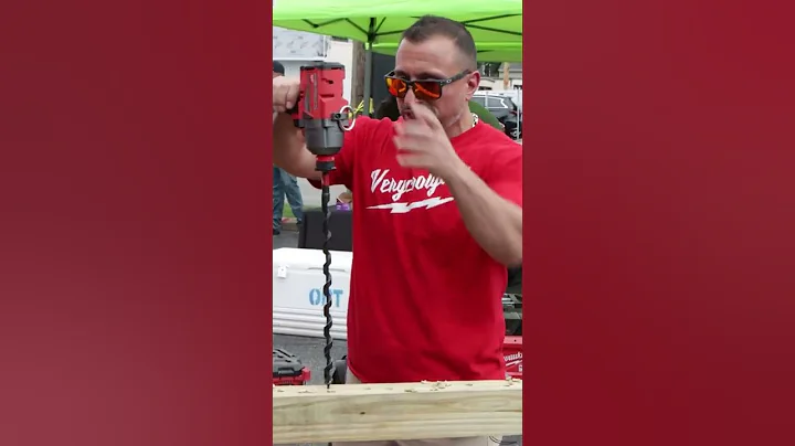 7/16ths Impact Driver from MILWAUKEE TOOL - HUGE AUGER BIT DEMONSTRATION!