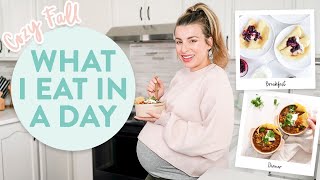 WHAT I EAT IN A DAY WHILE PREGNANT | Third Trimester