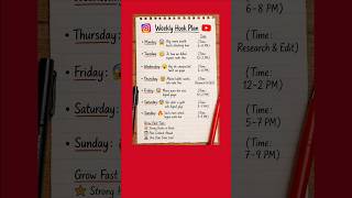 How to create weekly content chart ✨ #create #weekly #content #chart #howto