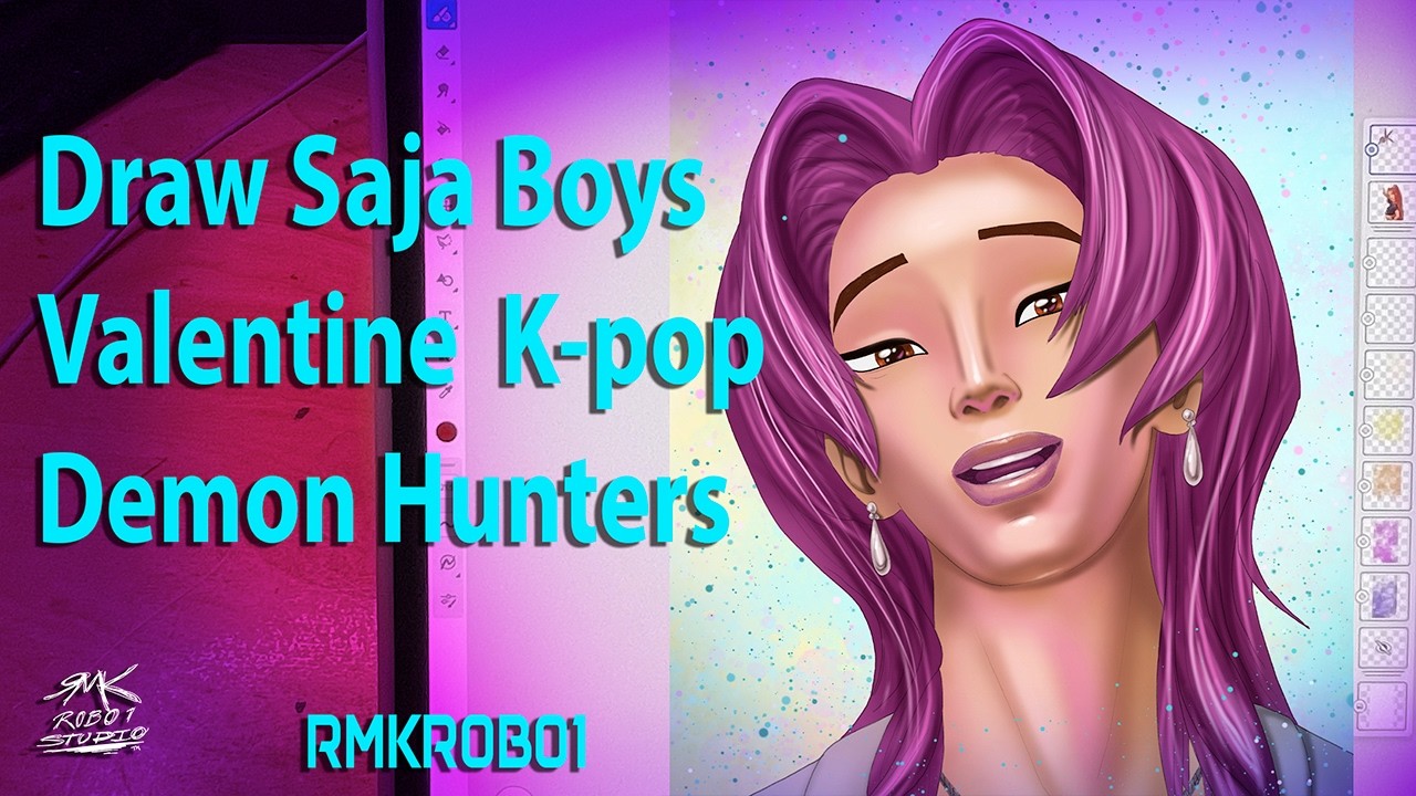 Draw Saja Boys Valentine  KPop Demon Hunters