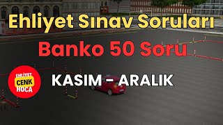 Ehliyet Sınav Soruları 2025 Kasım, Aralık Çıkmış Sorular