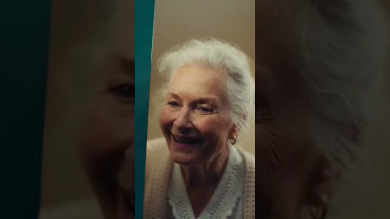 kind grandma helps poor dog