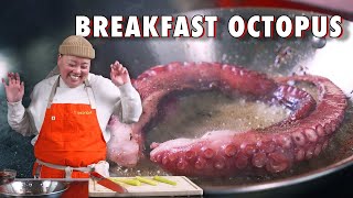 How an Expert Chef Uses Octopus to Make a Breakfast Burrito - On the Fly