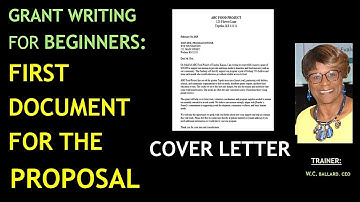 Grant Writing For Beginners : THE NONPROFIT COVER LETTER with FREE TEMPLATES